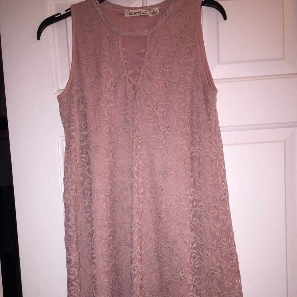 Short, lacy dress